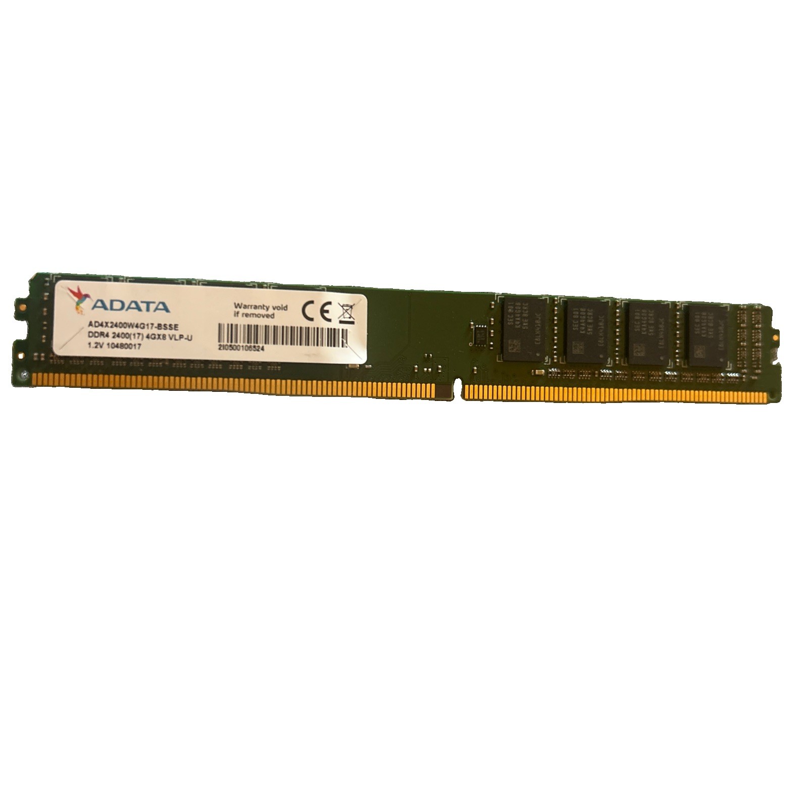 8GB (4Gx2) ADATA PC4-19200 2400mhz Non-ECC LP DDR4 Ram AD4X2400W4G17-BSSE