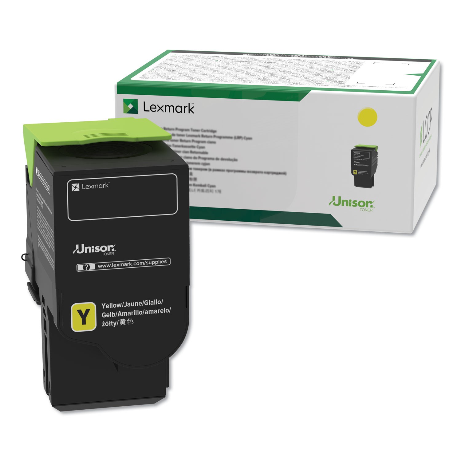 Lexmark C2310Y0 Toner, 1000 Page-Yield, Yellow