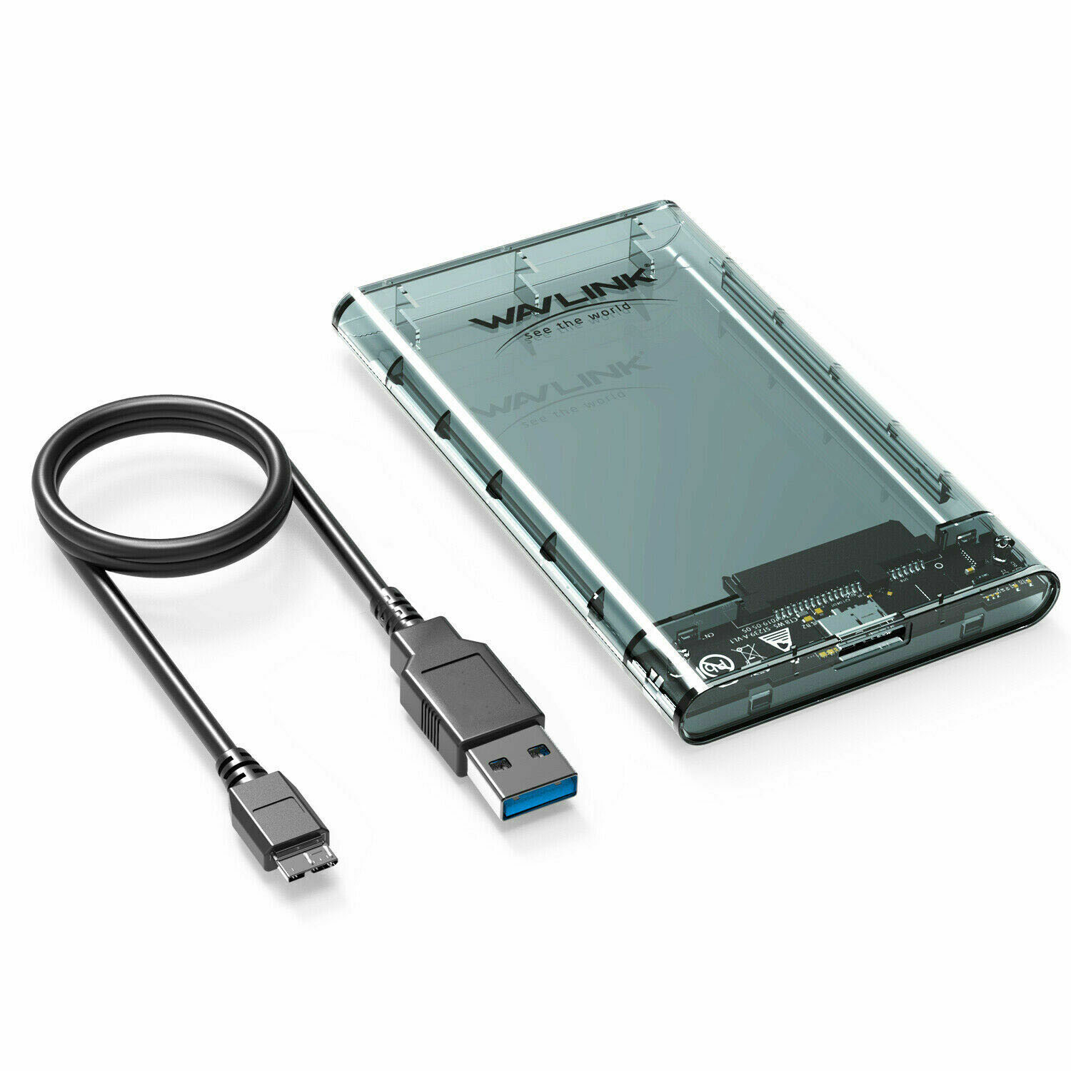 WAVLINK USB 3.0 2.5" External HDD SSD Enclosure Hard Drive Case SATA 3.0 UASP