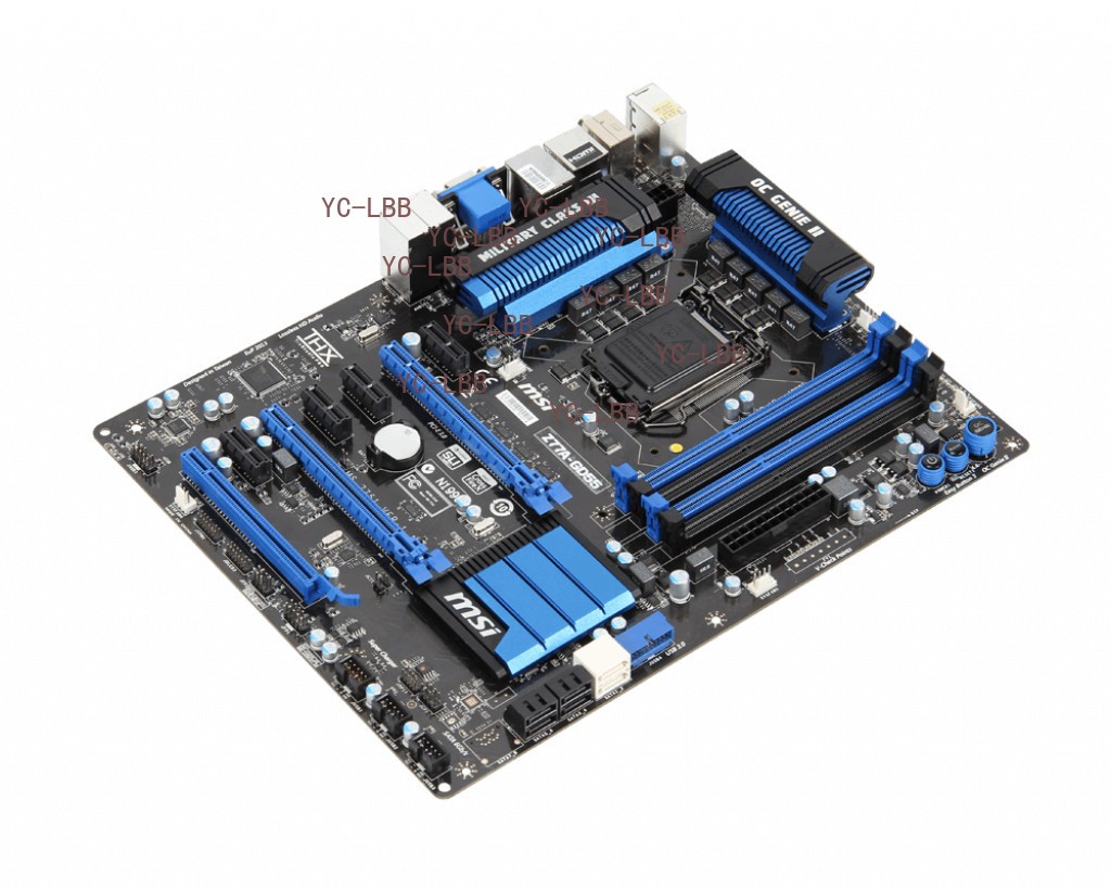 For MSI Z77A-GD55 motherboard Z77 LGA1155 4*DDR3 32G DVI+VGA+HDMI ATX Tested ok