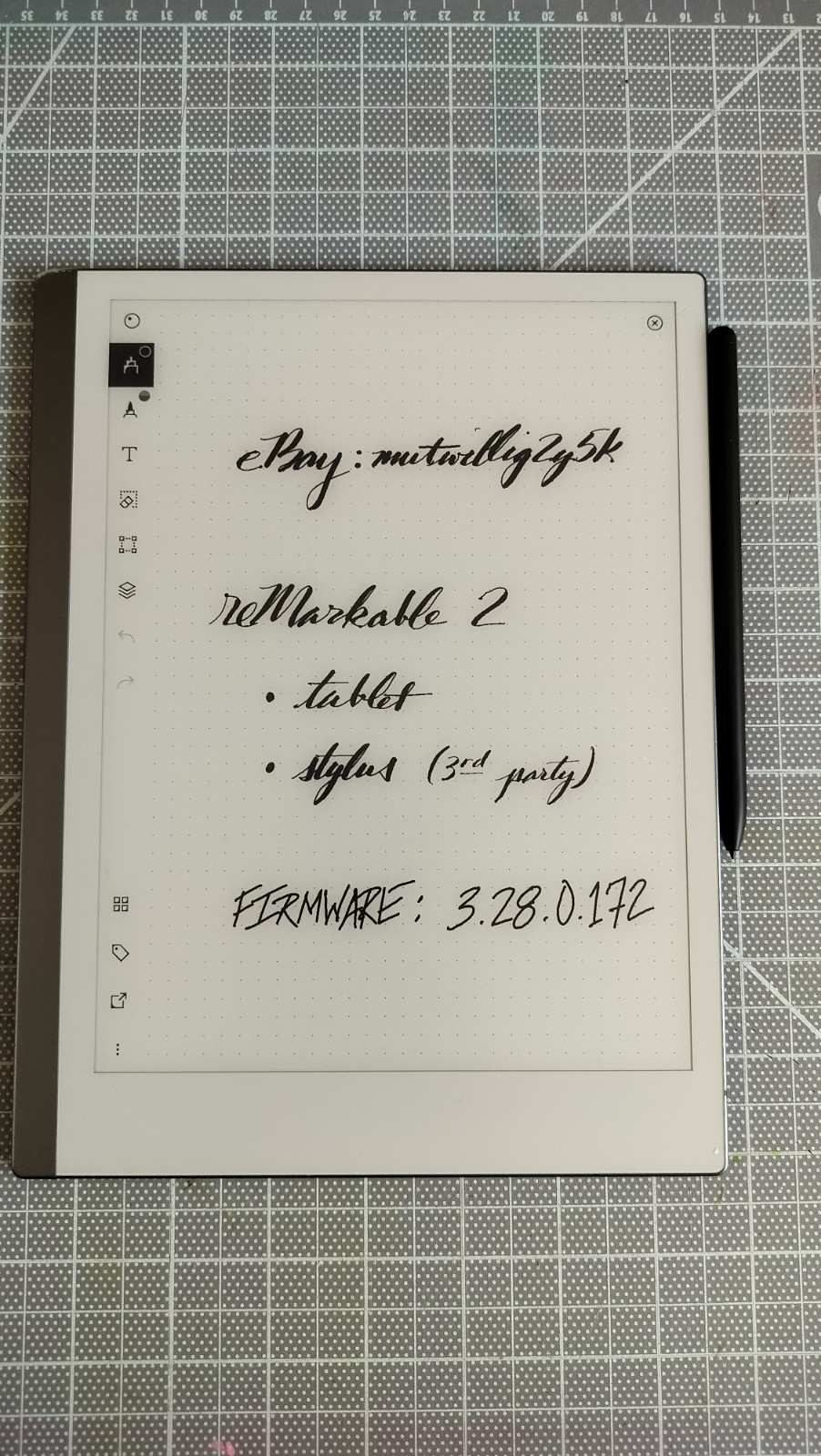 ReMarkable 2 Paper Tablet with stylus; RM110