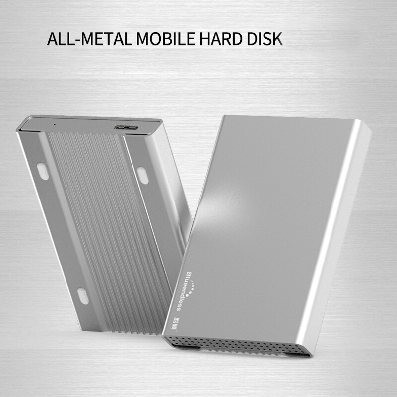2.5" USB 3.0 All Metal Silver Portable External Hard Drive For Laptop Xbox ps4