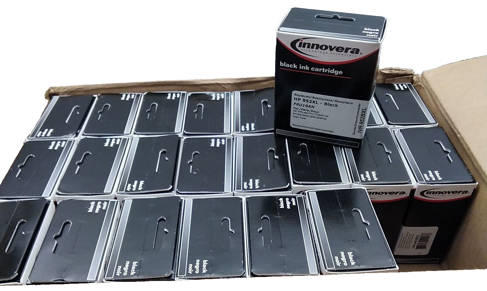 LOT OF 23 Innovera Black High-Yield Ink, Replacement for HP 952XL