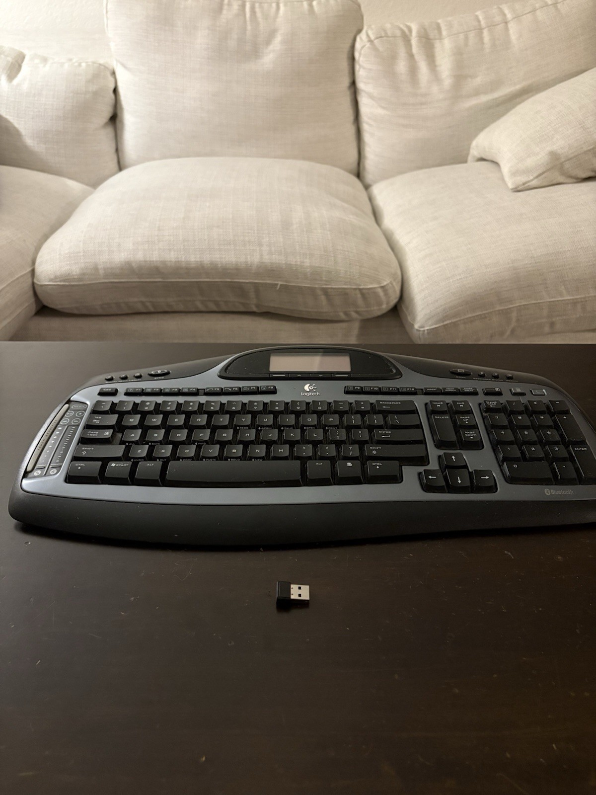 Logitech MX5000 Bluetooth Desktop Keyboard W/ Receiver *TESTED & WORKS
