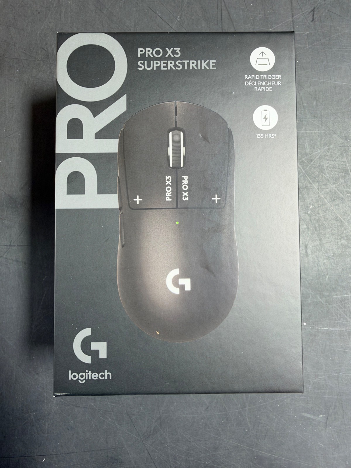 Logitech G PRO X3 SUPERSTRIKE Gaming Mouse - Black New