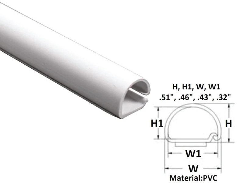 Kable Kontrol Rounded Wall Cord Cover Cable Raceway WC301