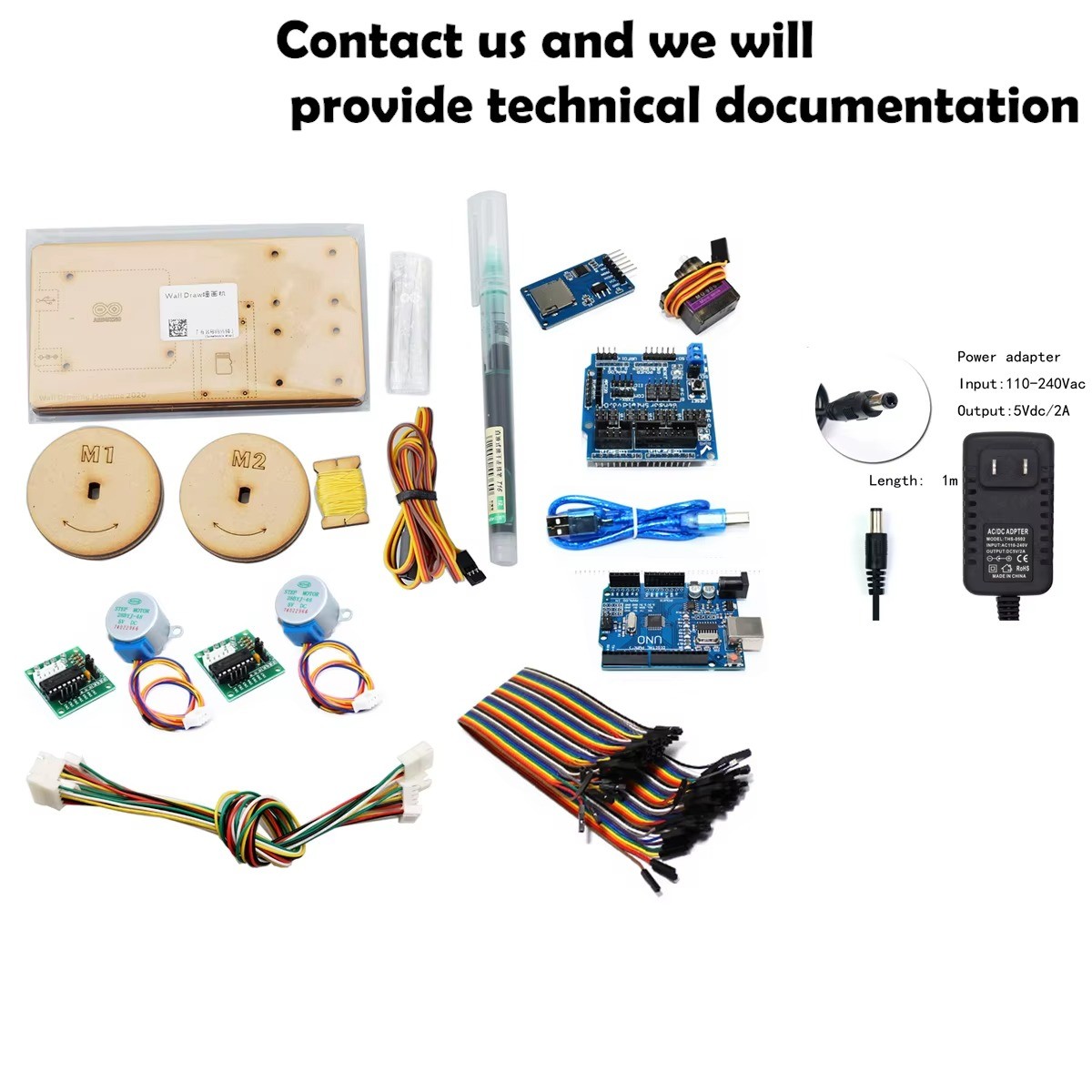 BinHex Wall Painting Robot Kit Cable Plotter for Arduino UNO DIY STEM