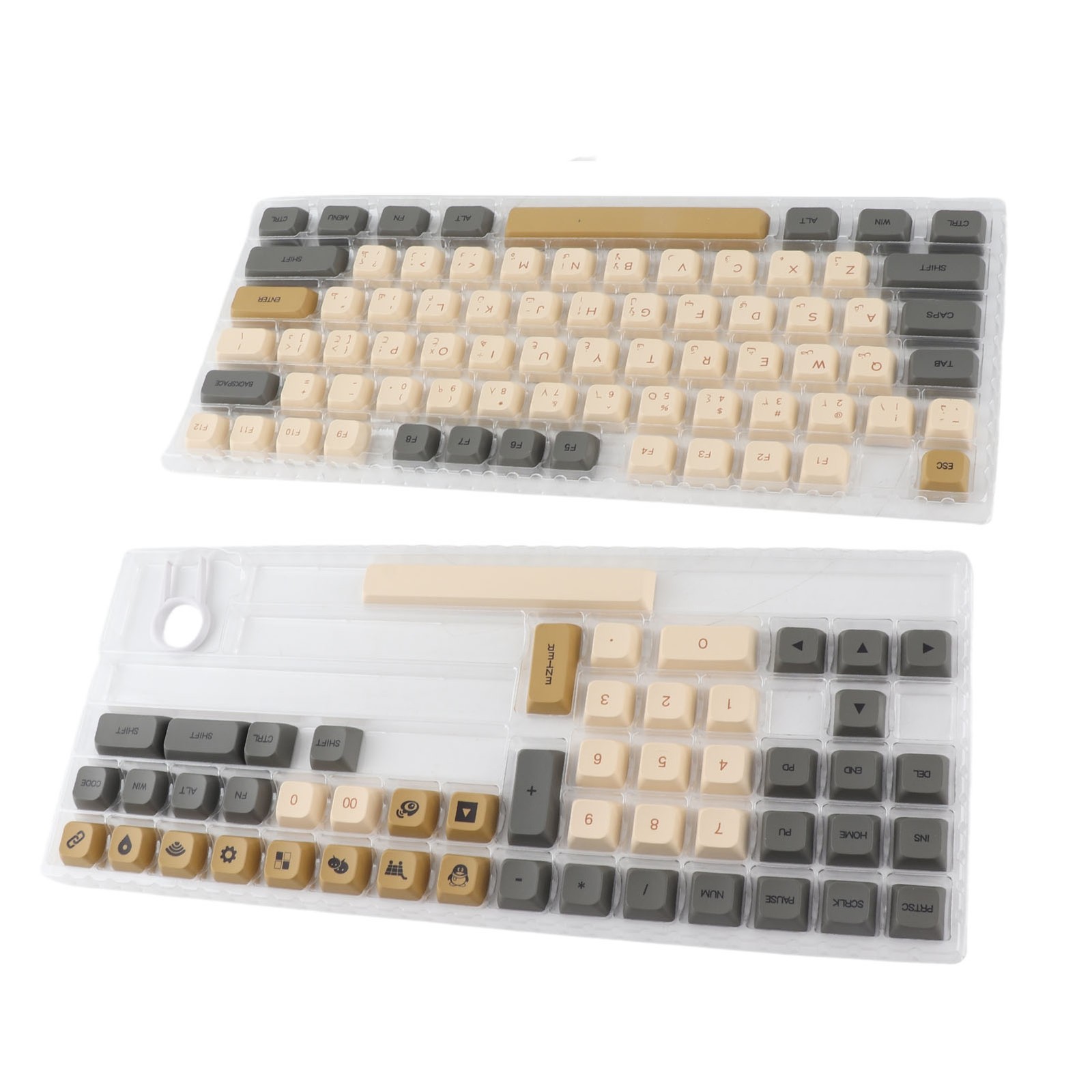 125pcs Keyboard Keycaps Arabic Shimmering Theme XDA Profile PBT Dye Sublima JXCR