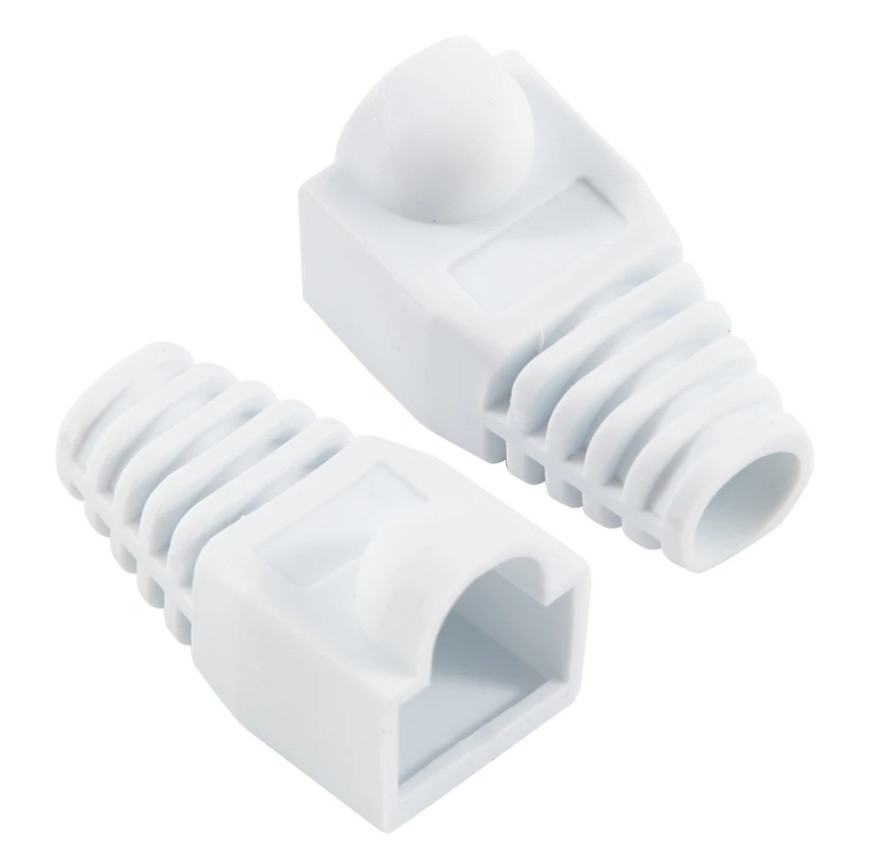 50pcs RJ45 Strain Relief Boots CAT5E CAT6 Ethernet Plug Cover Set - NEW