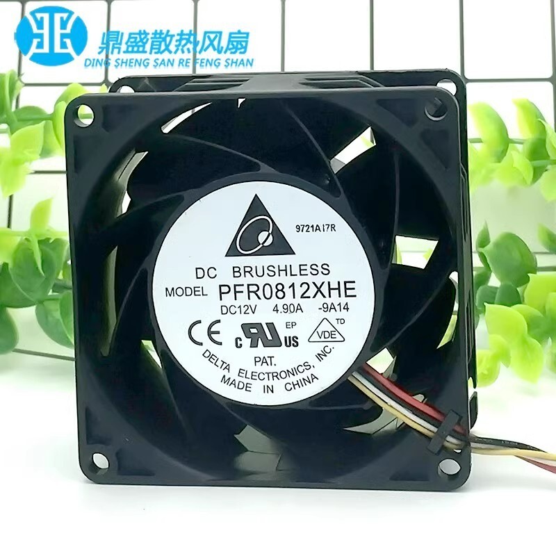 Delta PFR0812XHE 8038 DC12V 4.9A 8CM 13,000 RPM 4-Wire Violent Cooling Fan