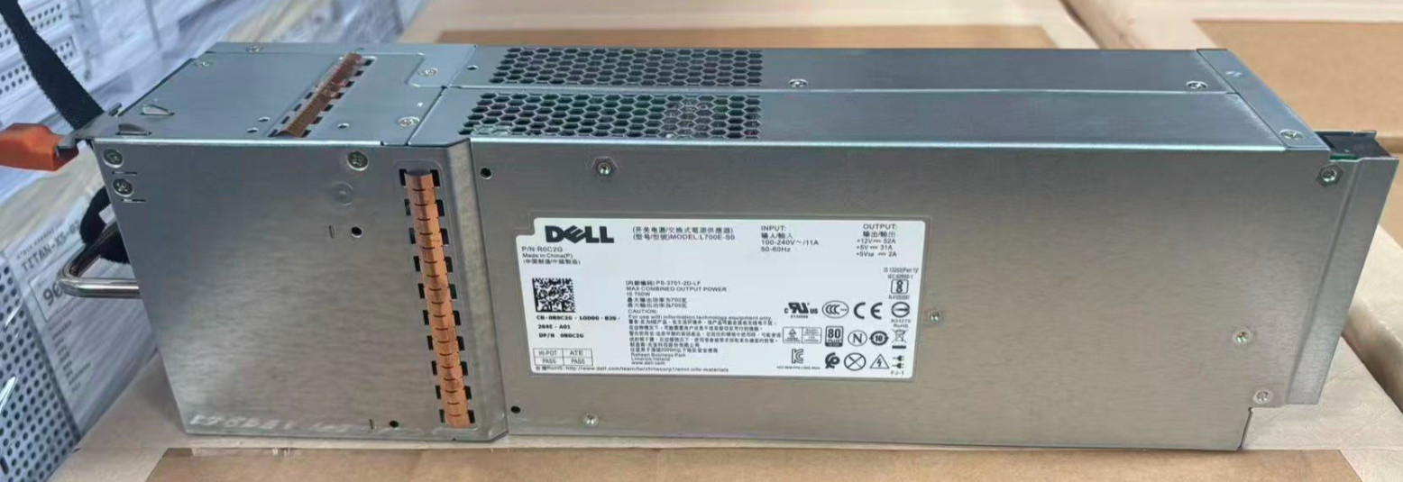New Dell EqualLogic PS4100 PS6100 Compellent SC200 SC220 700W Power Supply R0C2G