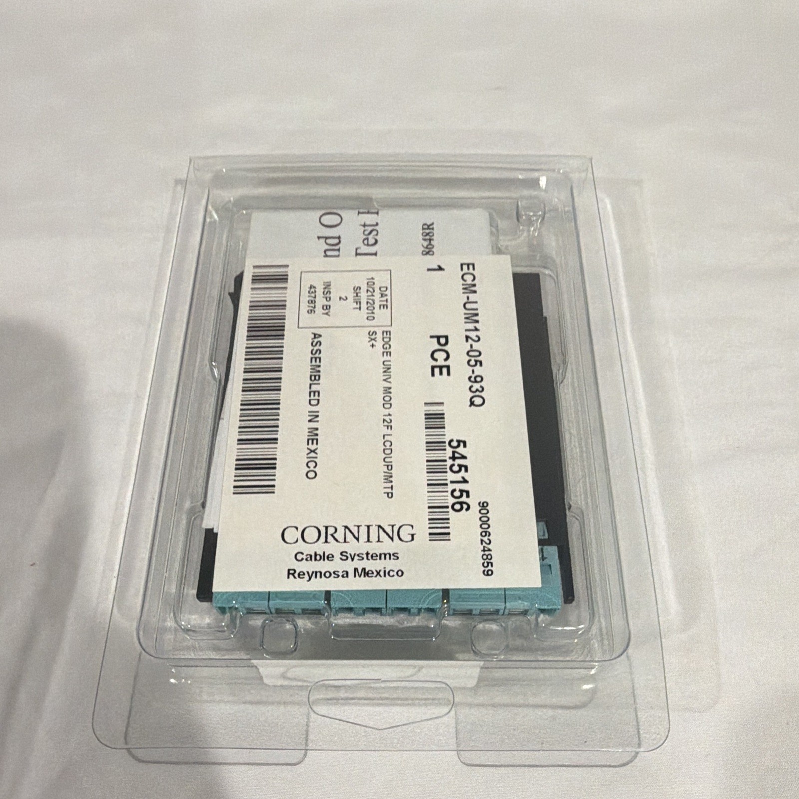Corning EDGE Universal Module 12F LC Duplex/MTP 1U 19in ECM-UM12-05-93Q