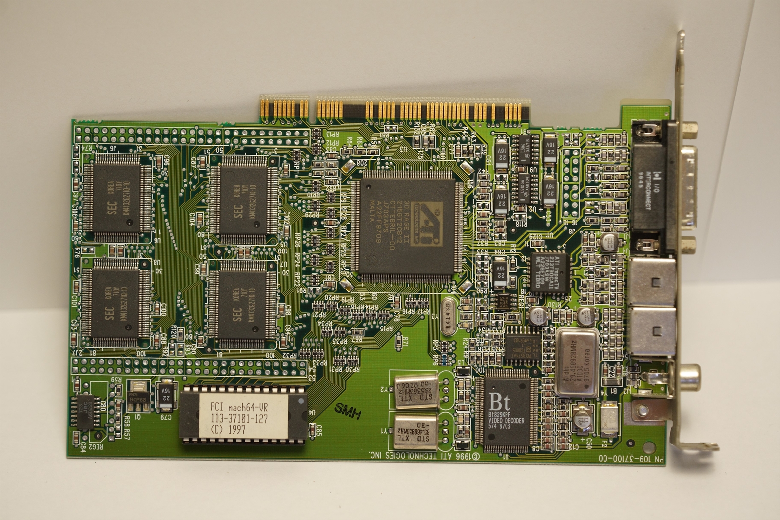 ATI 3D Rage II PCI Video Card 109-37100-00 Mach64-VR 113-37101-127 ,