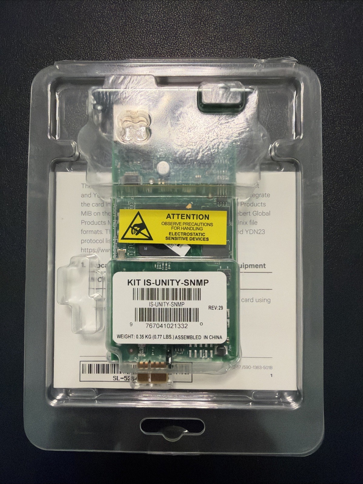 Vertiv Liebert Intellislot Unity Card IS-UNITY-SNMP