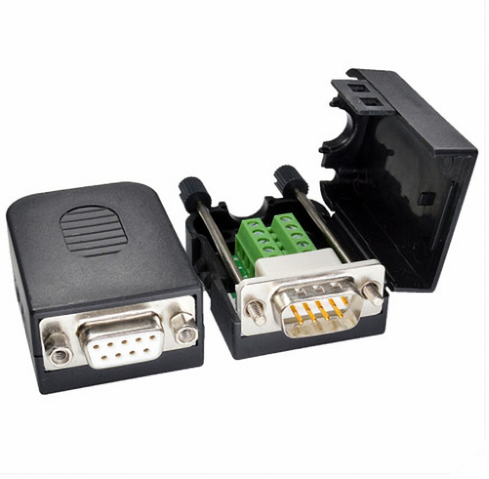 DE-9 ( DB-9 ) Male Female Socket Connector to Terminal Block 9 Pin Hole, Select