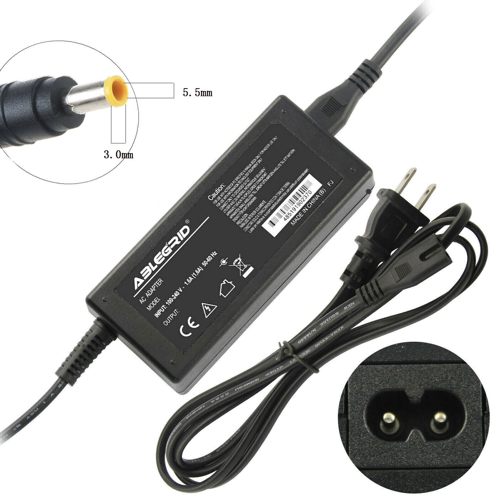 60W AC Adapter Charger For Samsung NP740U5M NP740U5L NP740U5LE 7 Spin Laptop