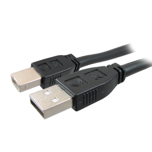 Comprehensive Cable USB2AB50PROAP 50ft USB A to B Cable Matte Black