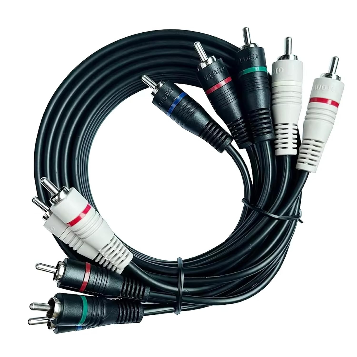 5 RCA Cables 6 feet Component Cable Splitter Audio Video YPbPr RGB... 