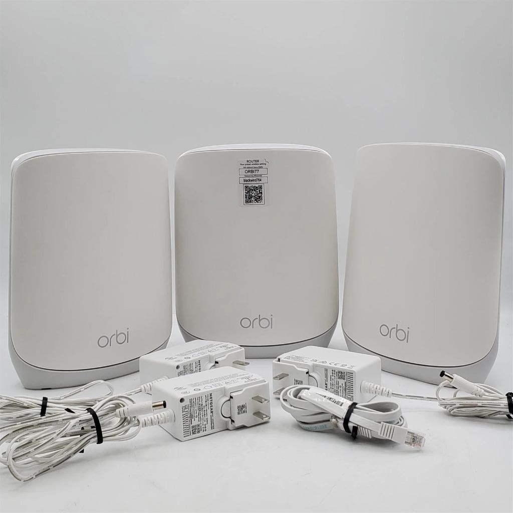 NETGEAR Orbi Whole Home Tri-Band WiFi 6 Mesh Network System (RBK663)