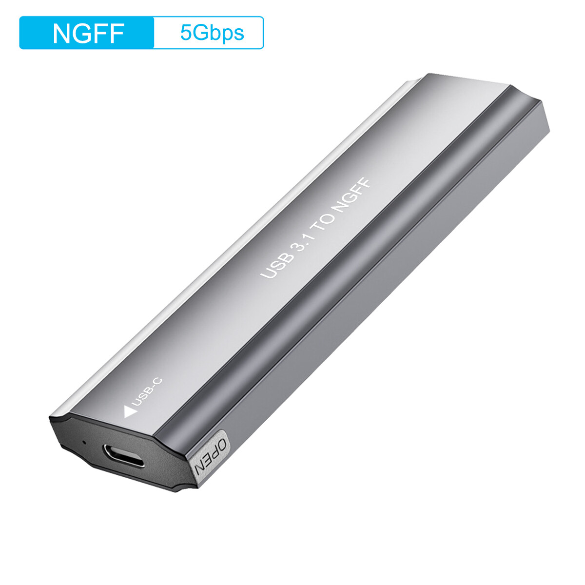 External SSD Reader Converter Adapter Fits M.2 NVMe/NGFF SATA SSD to USB3.1 US
