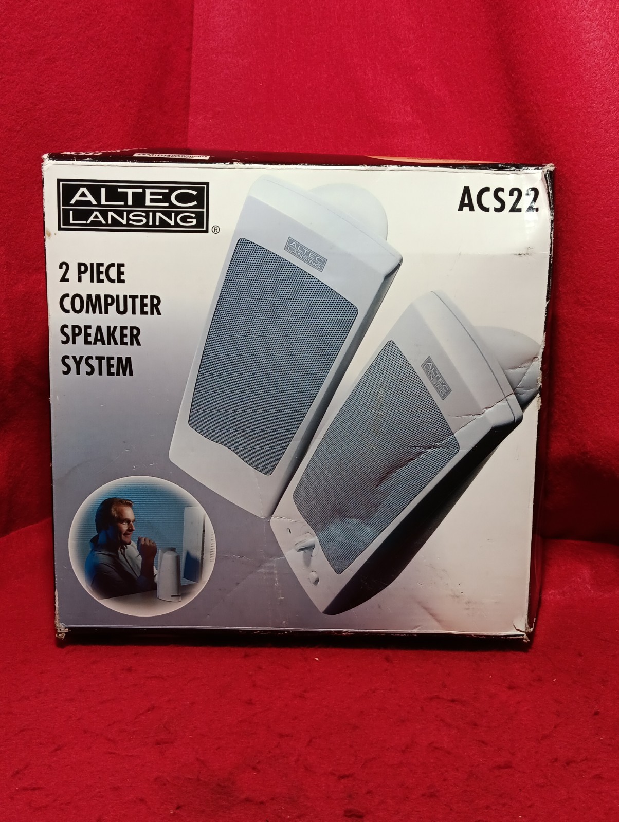 Altec Lansing Multimedia ACS22 Speakers New in Box NIB Vintage PC Retro Gaming