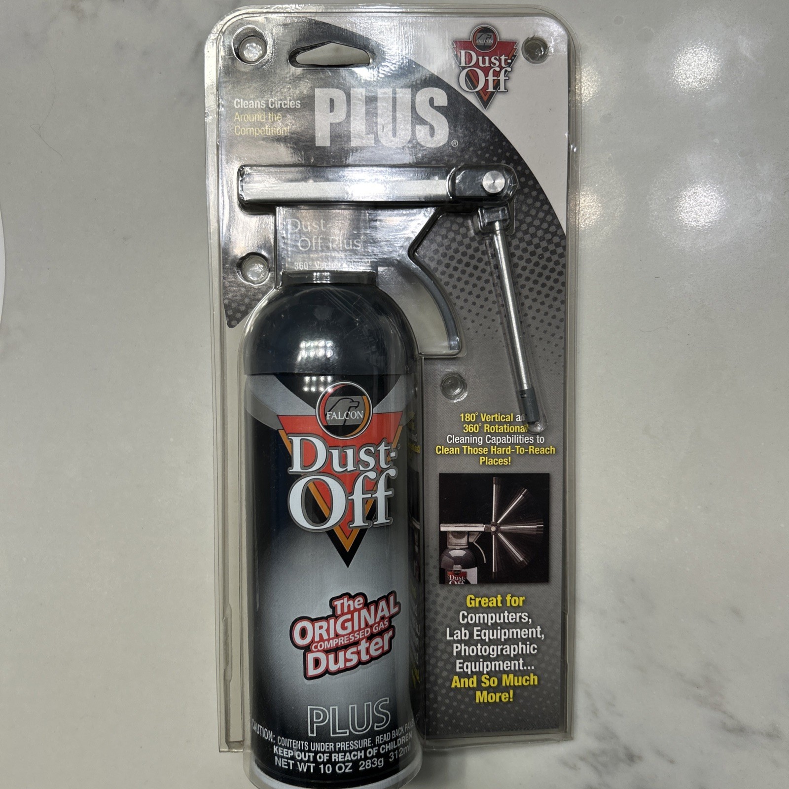 Falcon Dust-Off PLUS Vector Valve & 10 oz Canister