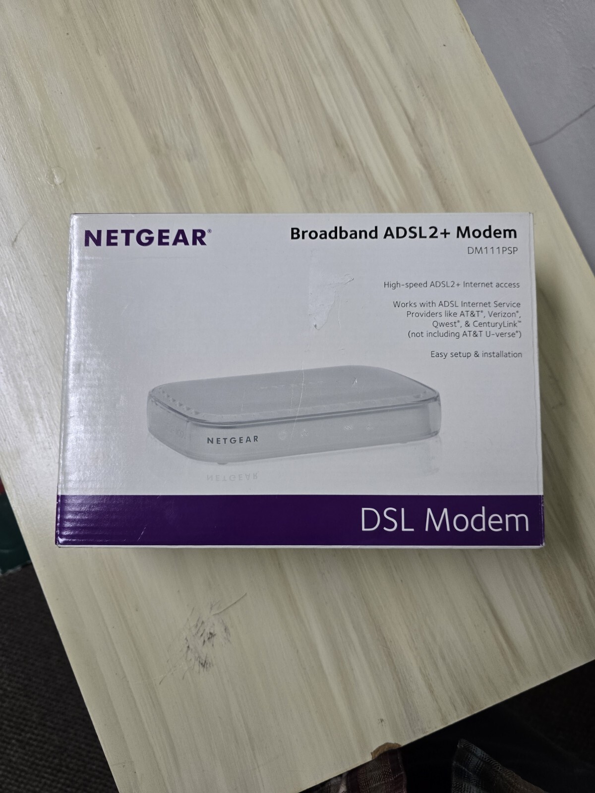 Netgear  DSL Broadband , DM111PSP, ADSL2+ Modem All Cords And Installation Guide
