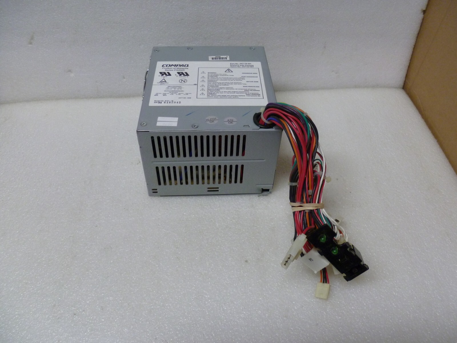 VINTAGE COMPAQ PS2022 PS-5151-4L 247178-001 247132-001 160WATT POWER SUPPLY