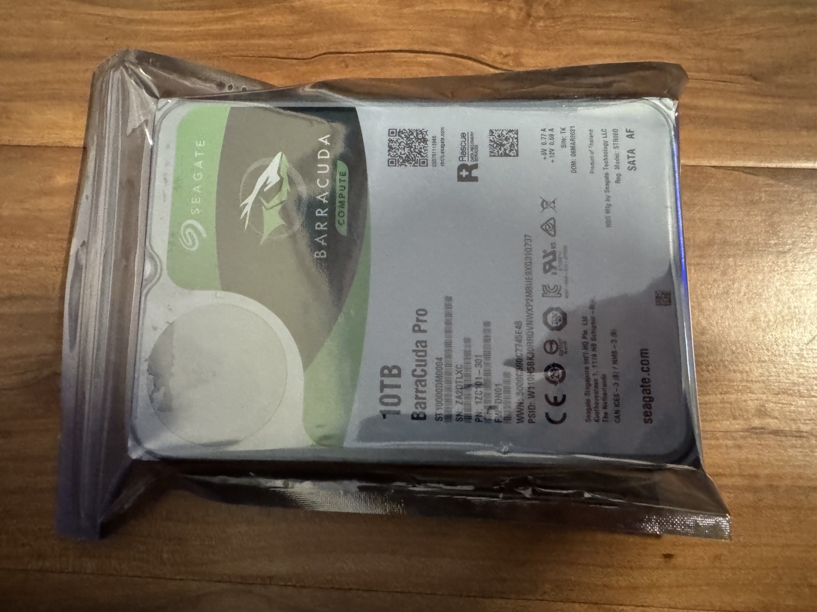 Seagate BarraCuda Pro 10TB, Internal, 7200 RPM, 3.5" (ST10000DM0004)