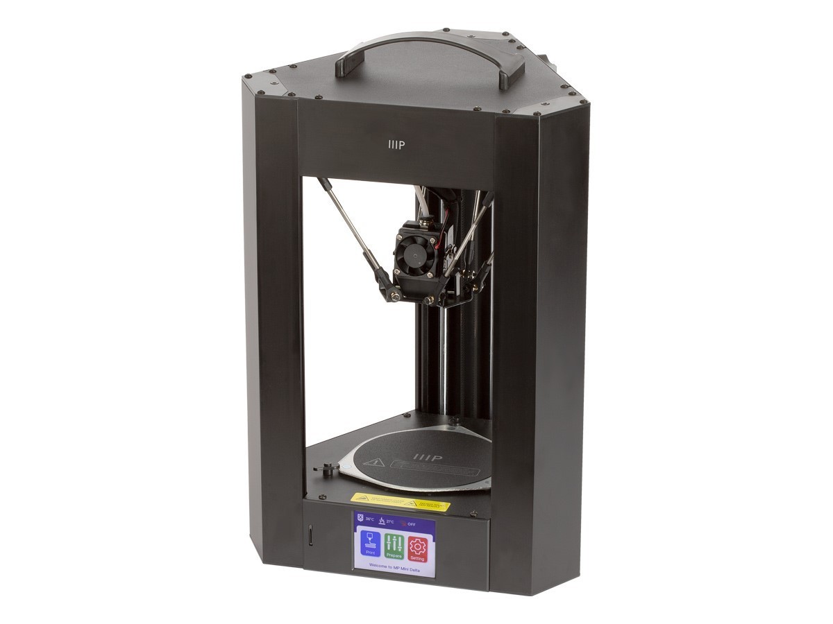 Open Box Monoprice Mini Delta V2 3D Printer Wi-Fi Auto Leveling Heated Bed 21666