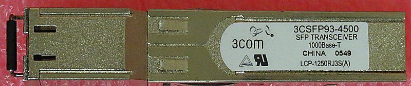 Genuine 3Com HP 3CSFP93-4500 1000BASE-T SFP Transceiver 69xAvailable