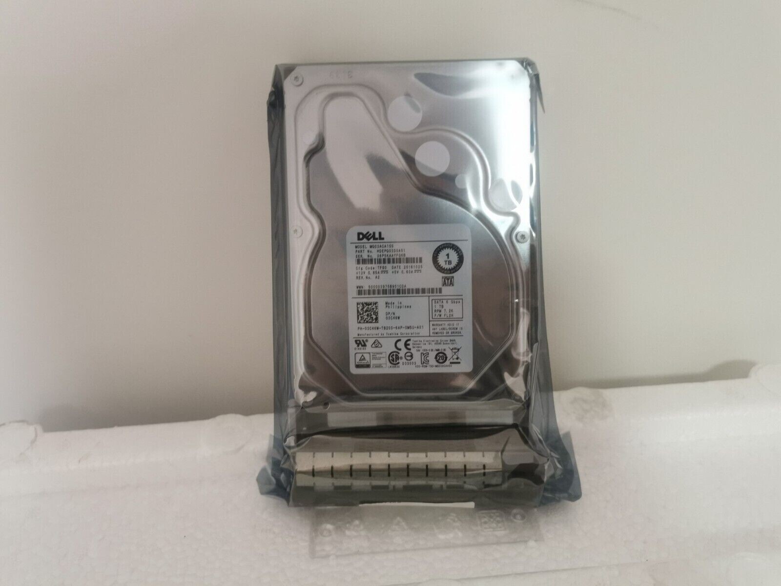 3C46W 03C46W DELL 1TB 7.2K 6Gbps 64MB Cache SATA 3.5" HDD Hard Drive MG03ACA100