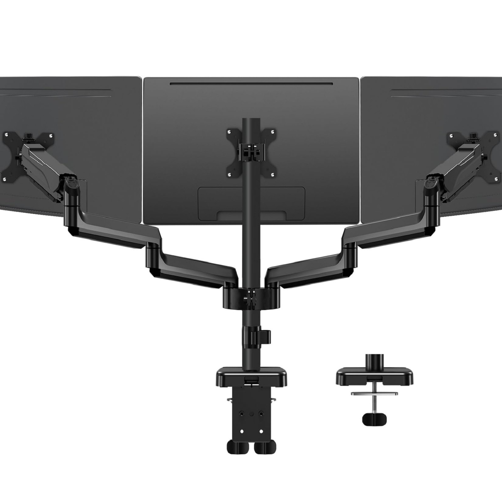Best MOUNTUP Triple Monitor Mount for 17-32 inch Screens, Full Motion Stand, 3