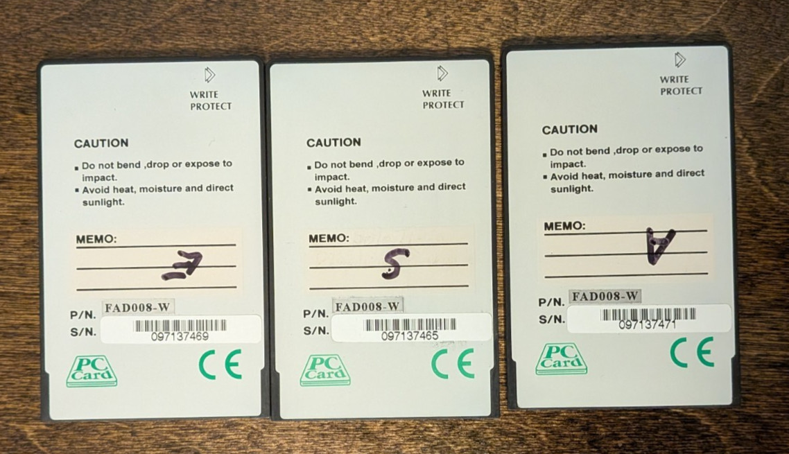 ONE 8MB Linear Memory Flash PCMCIA Card FAD008-W for Alesis QSR