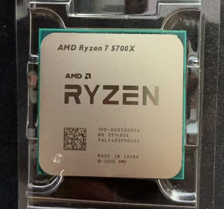 (New) AMD Ryzen 7 5700X 8 Core 16 Thread AM4 Unlocked 3.4 GHz CPU OEM Tray FedEx