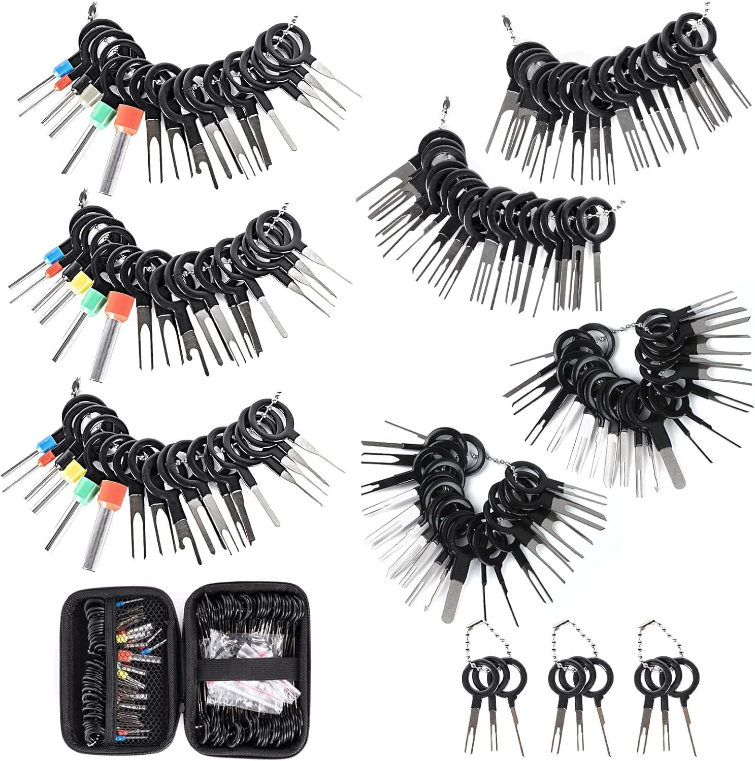Terminal Removal Tool Kit 139 Pcs Depinning Tool Electrical Connector Pin Remova