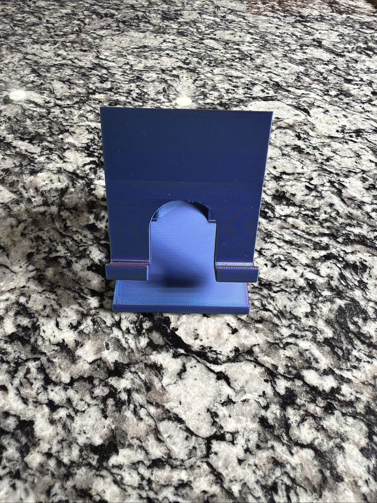 3D Printed iPhone Stand Blue Multicolor