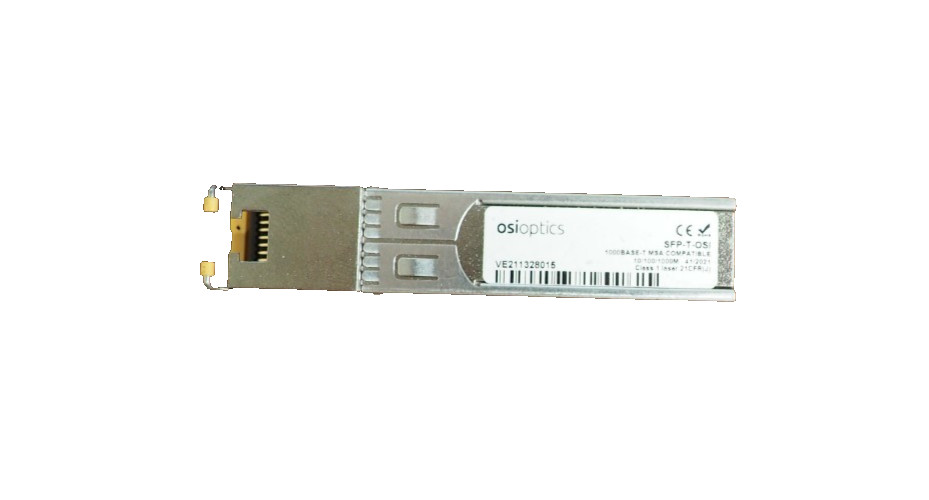 OSIoptics SFP-T-OSI 1000Base-T MSA SFP 10/100/1000M Copper RJ45 Transceiver