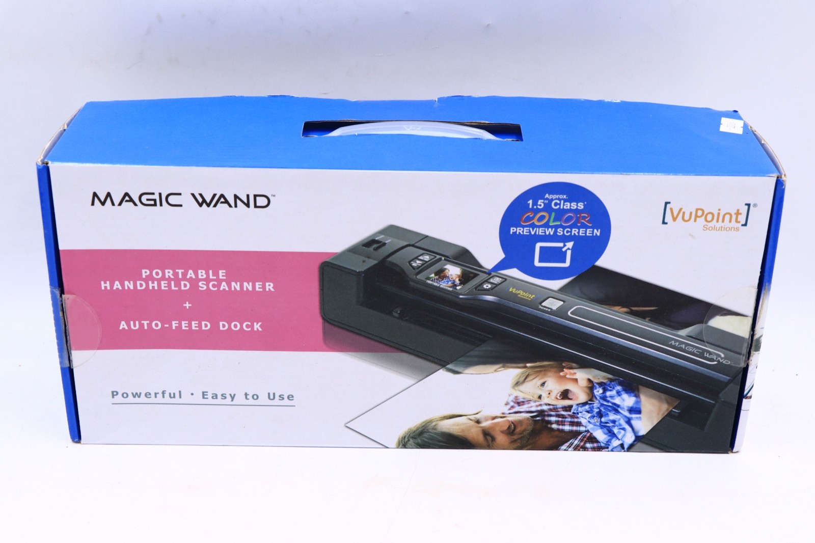 VuPoint Magic Wand Portable Handheld Scanner PDSDK-ST470N-VP Pink W/8Gb SD