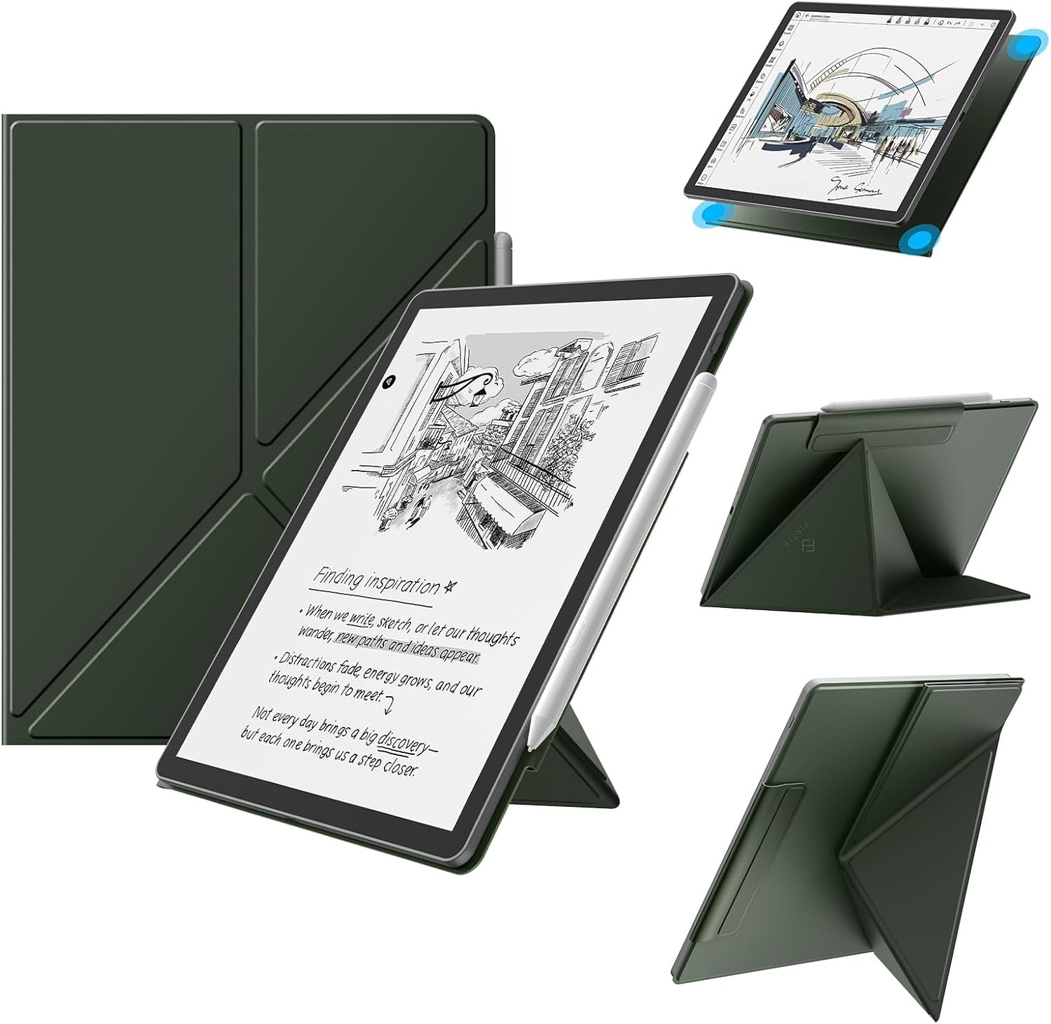 Origami Case for 11" Kindle Scribe 3rd Generation 2025 Multi-Viewing Stand Cover
