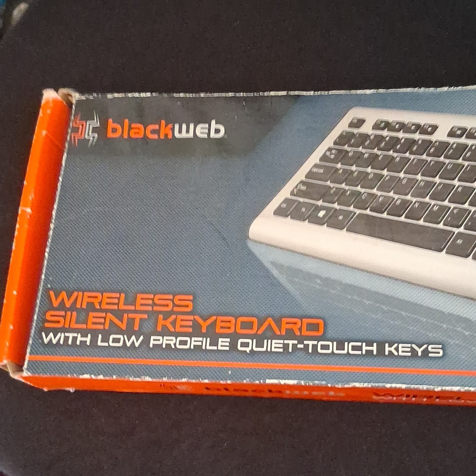 Blackweb Wireless Silent Keyboard 2.4GHz Low Profile Quiet Touch Keys New Sealed