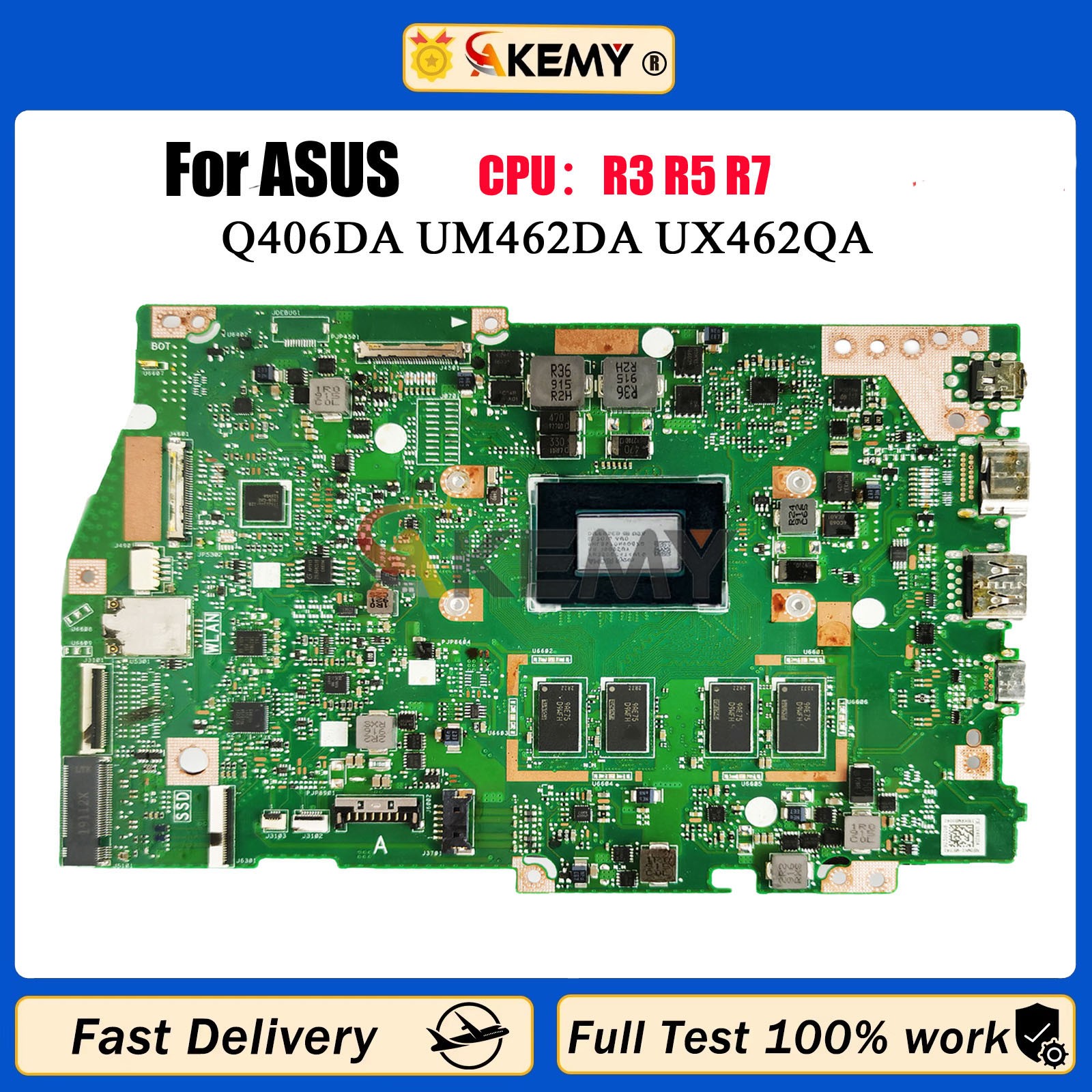 UX462DA Laptop Motherboard For ASUS UM462DA Q406DA UX462QA UM462D UX462D Q406D