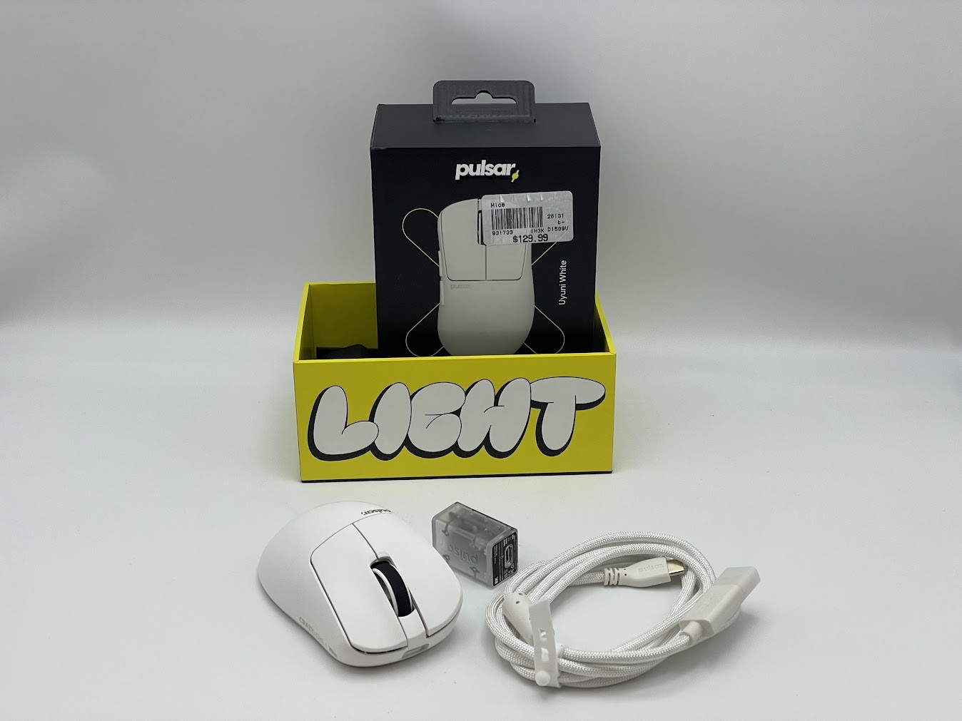 pulsar Xlite CrazyLight Mini Wireless Gaming Mouse - Uyuni White