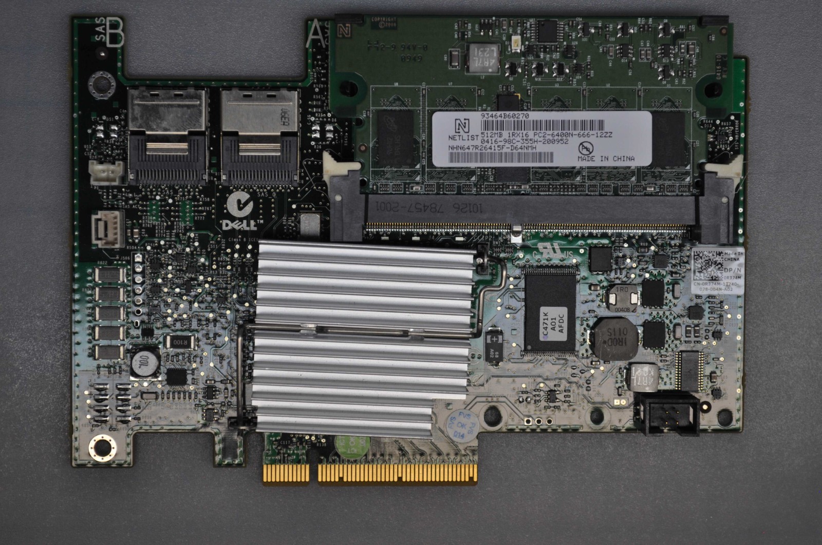 Dell H700 512MB RAID Controller 0R374M 6Gb/s SAS PCIe for PowerEdge R610 R374M