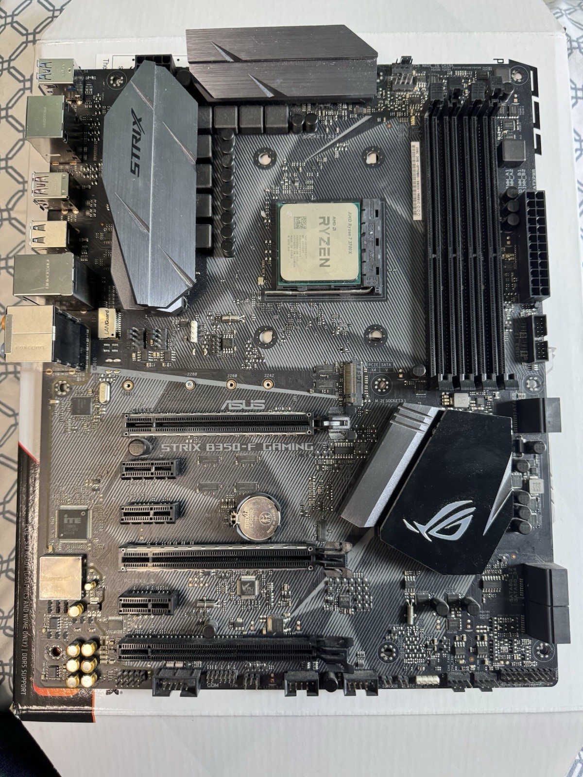 AMD Ryzen 7 3700X CPU and ASUS ROG Strix B350-F Gaming Motherboard Combo Bundle