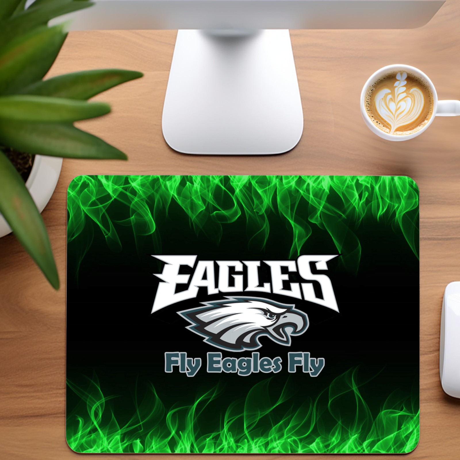 Philadelphia Eagles Custom Non-Slip Neoprene Mouse Pad Home Office