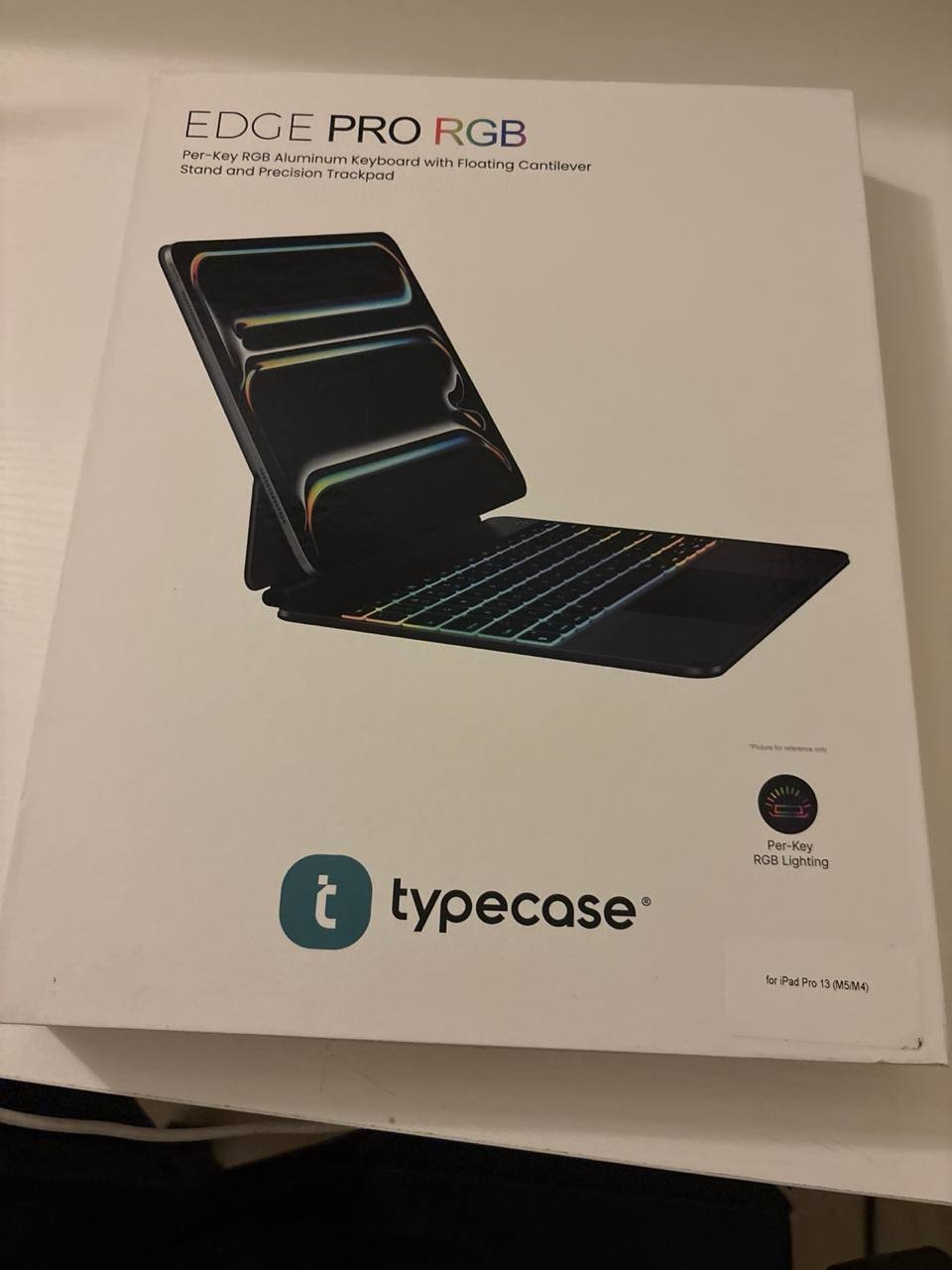 Typecase Edge Pro RGB Keyboard Case for iPad Pro 13" (M4/M5) - Space Black New