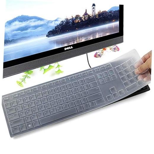 Keyboard Cover for Dell KB216 KB216b KB216t KB216d KB216p Wired & KM636 & Clear