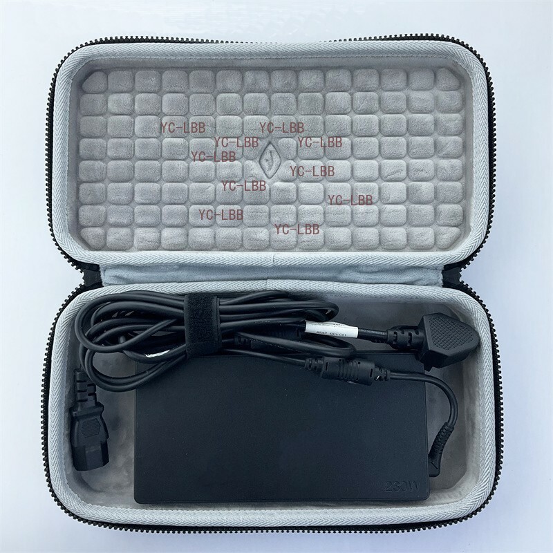 Black Portable Storage Carry Case Box For Lenovo 230W Charger Power Adapter