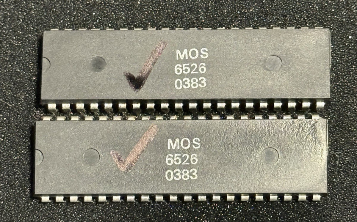 Genuine MOS 6526 CIA Matched Pair Tested Good | Commodore 64 | Fast Shipping